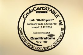 CrefoCert STABILUS GOLD certificate